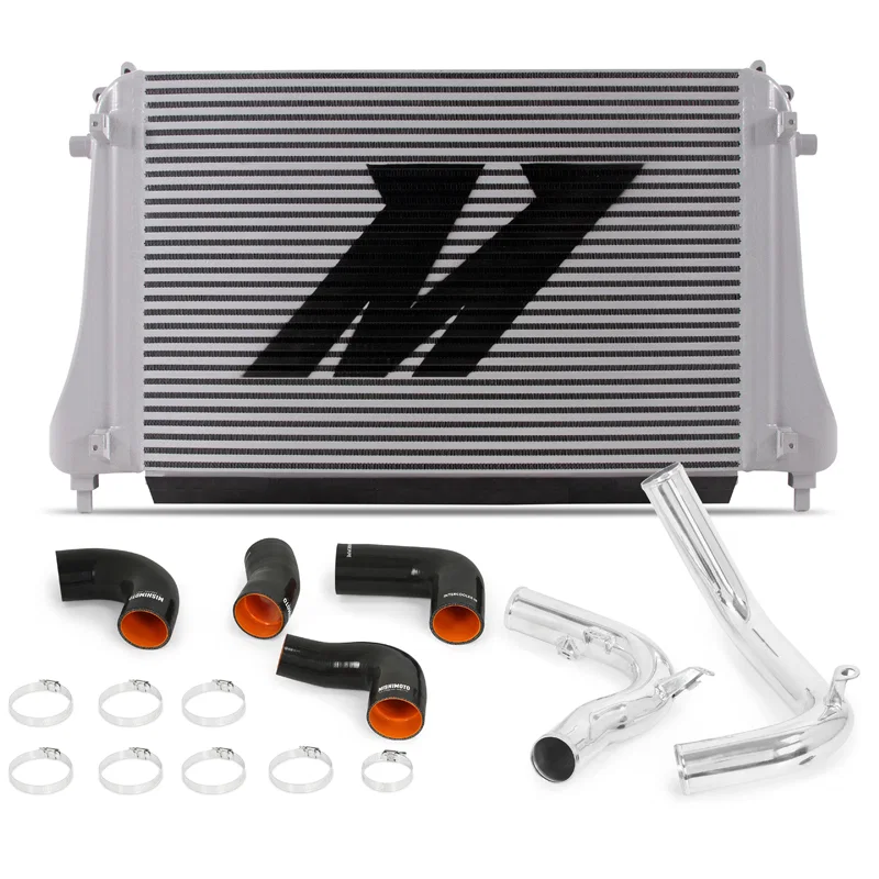 Intercooler Kit, Silver/Polished, fits Volkswagen MK7 Golf TSI/GTI/R 2015-2021