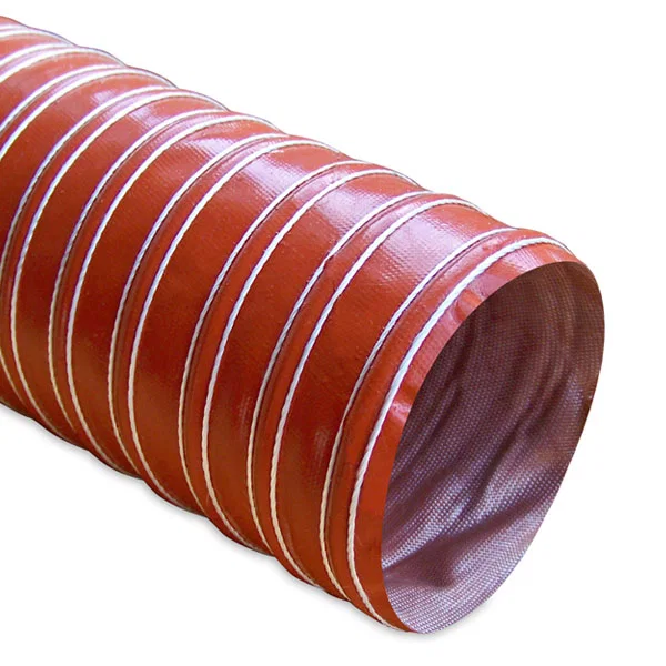 Heat Resistant Silicone Ducting, 4 in x 12 ft