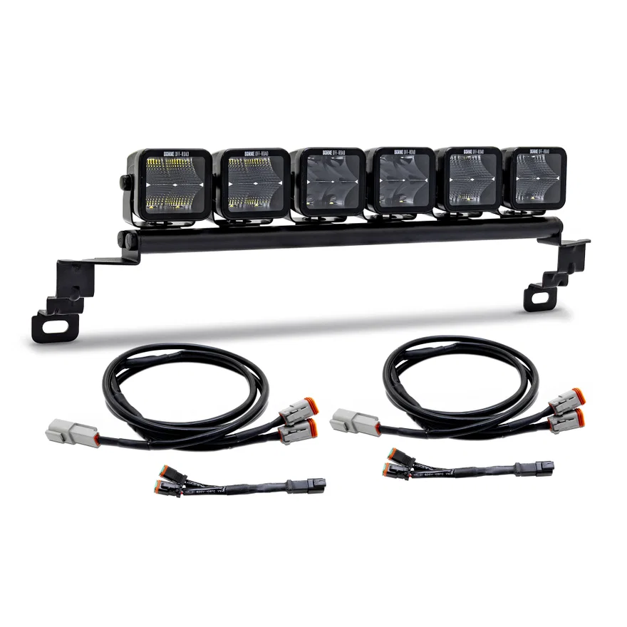 Bumper Pod Lights (6), fits Ford Bronco 2021+ w/Standard Bumper and Upfitter