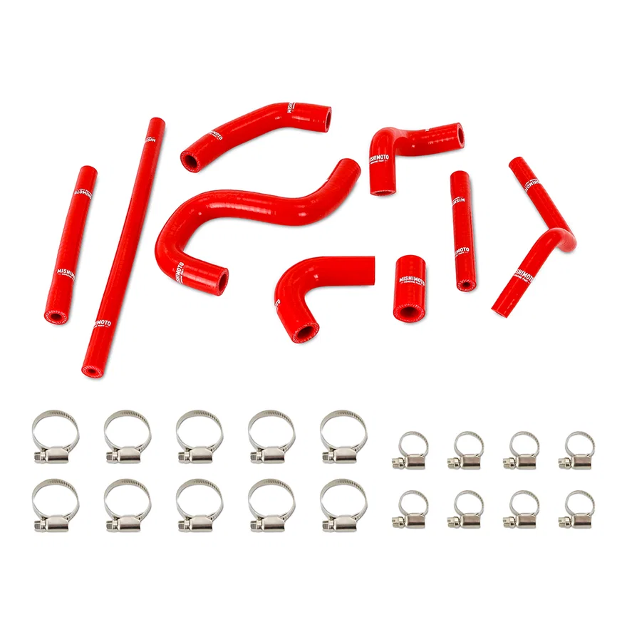 Silicone Heater Hose Kit, Red, fits Toyota 4Runner 3.4L 1996-2002 W/ Rear Heater