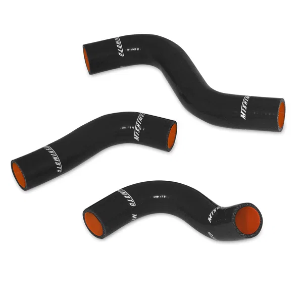 Silicone Radiator Hose Kit, Black, fits Mazda Miata 1990-1993