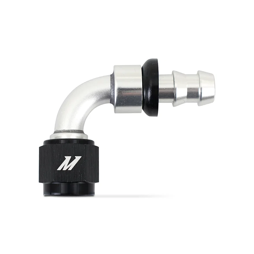 Push-Lock Fitting, -6AN, 90-Degree