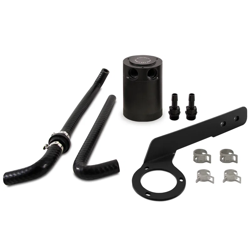 Honda Accord 2.0T Direct Fit Baffled Oil Catch Can, PCV Side, 2018-2022, Black