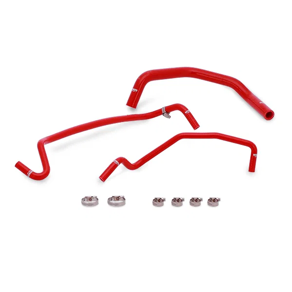 Silicone Ancillary Coolant Hose Kit, Red, fits Ford Mustang GT 2015-2023