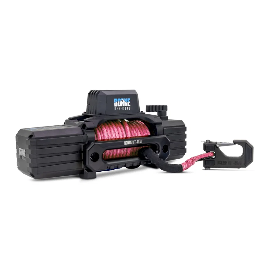 Borne Off-Road BNWN-10-SPK 10K Winch, Pink, Synthetic Rope