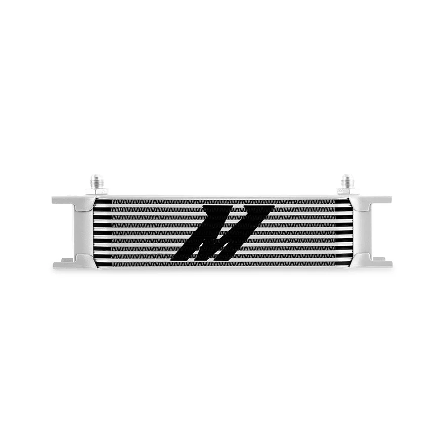 Universal Oil Cooler, 10-Row, Silver, -6AN