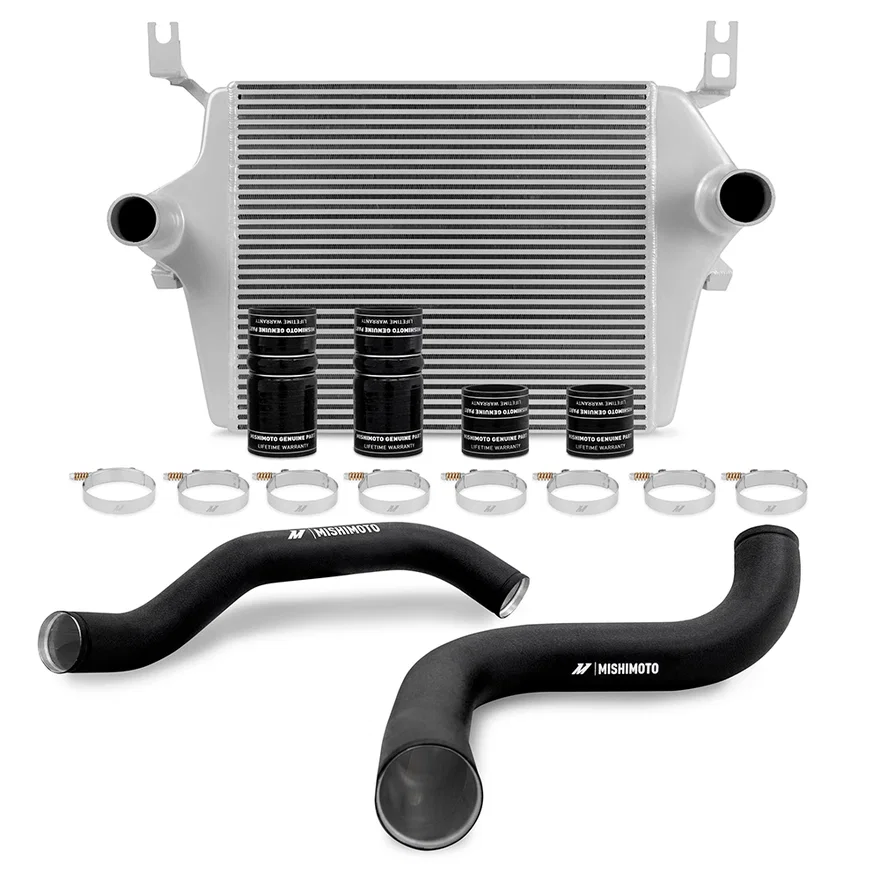 Intercooler Kit, Silver/Black, fits Ford 7.3L Powerstroke 1999-2003