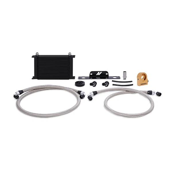 Oil Cooler Kit, Black, Thermostatic, fits Chevrolet Camaro SS 2010-2015