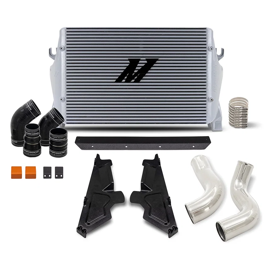 Intercooler Kit, Silver/Polished, fits Ram 6.7L Cummins 2019-2024