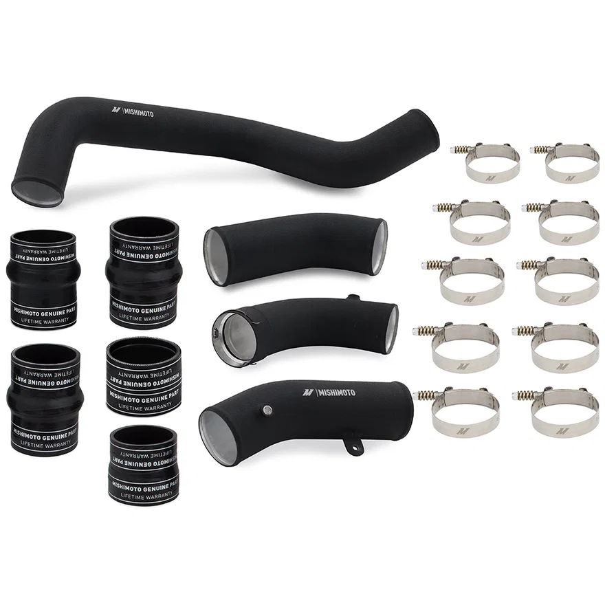 Intercooler Pipe Kit, Black, fits Chevrolet/GMC 6.6L Duramax 2017-2019