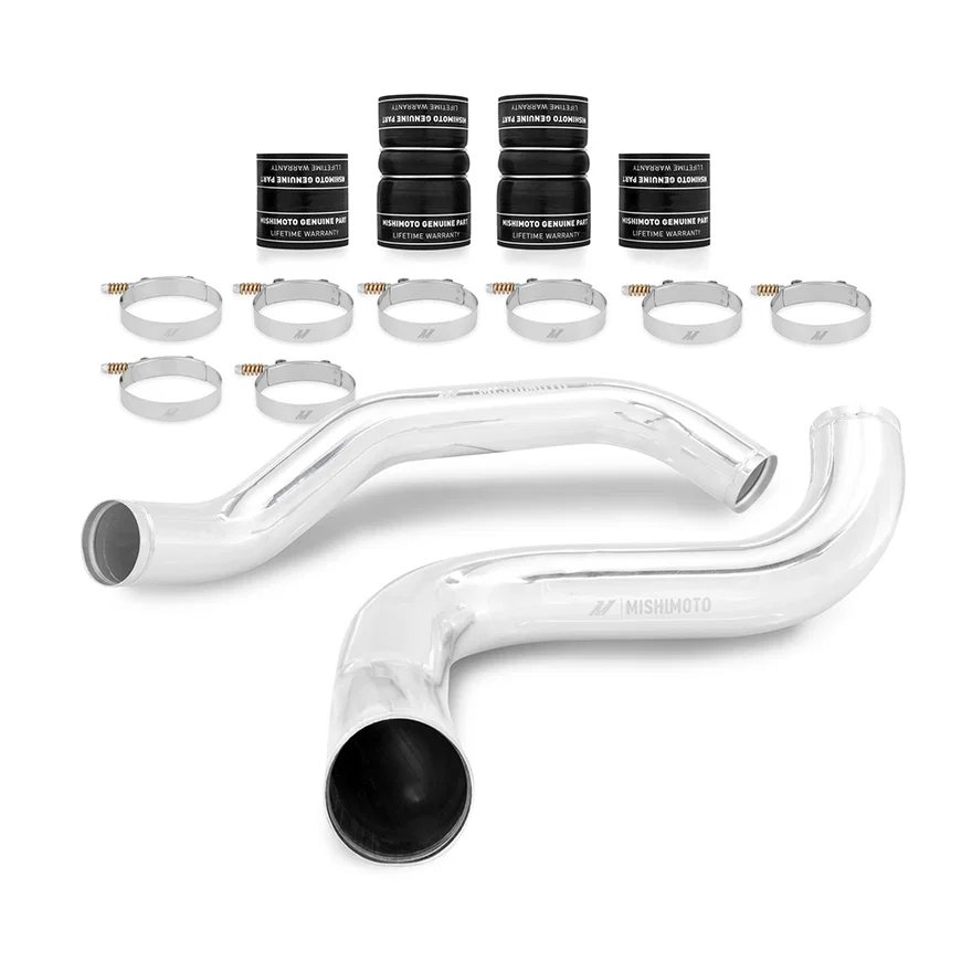 Intercooler Pipe Kit, Polished, fits Ford 7.3L Powerstroke 1999-2003