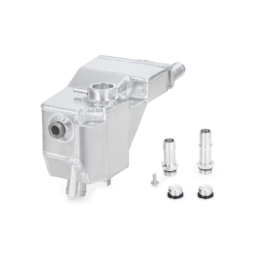 Aluminum Secondary Degas Tank, Natural, fits Ford 6.7L Powerstroke 2011+