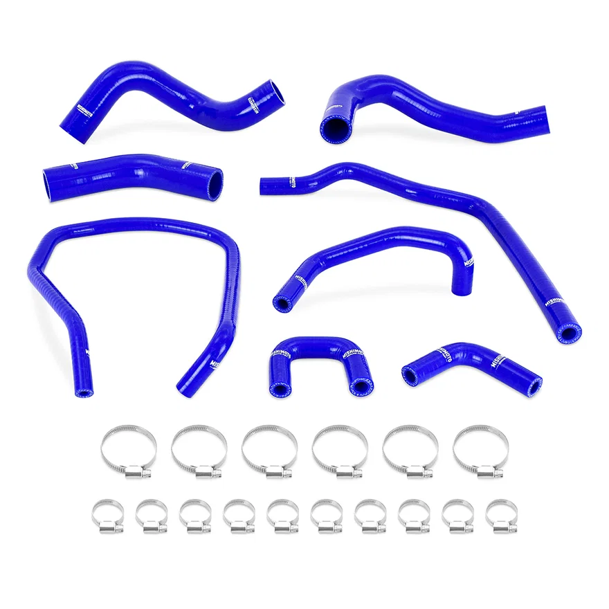 Silicone Radiator & Heater Hose Kit, Blue, fits Nissan Titan 5.6L 2004-2014