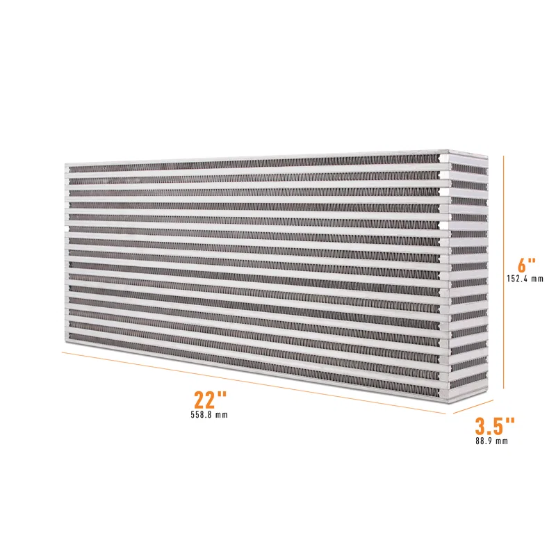 Universal Air-to-Air Race Intercooler Core 22 in x 6in x 3.5in