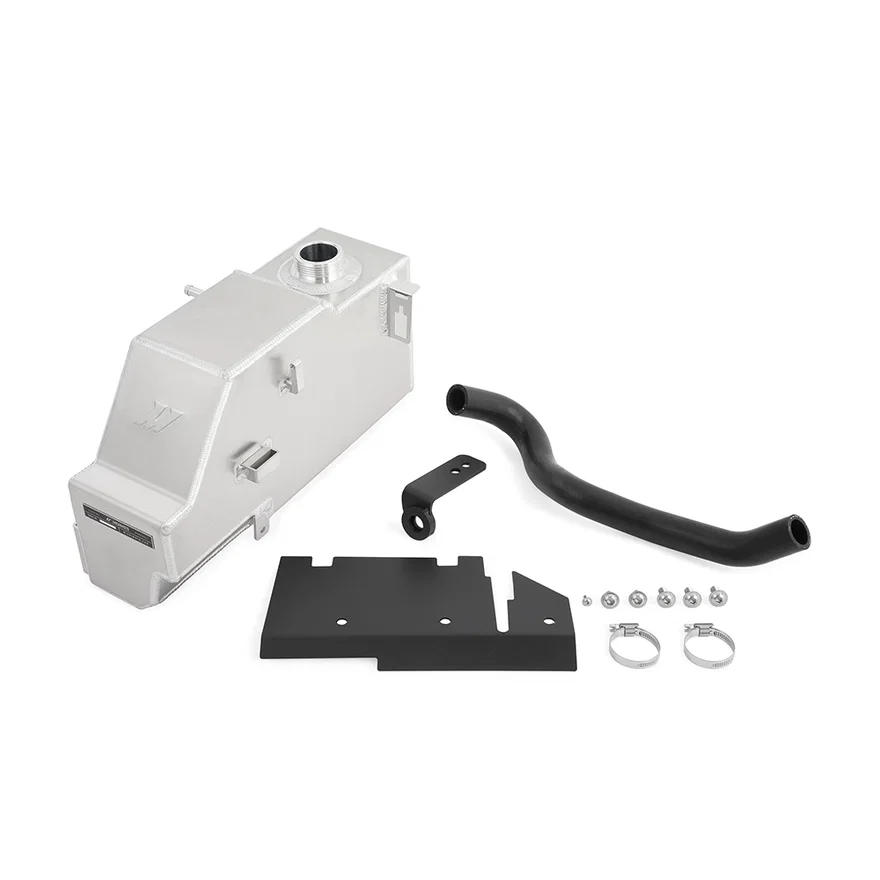 Aluminum Primary Degas Tank, Natural, fits Ford 6.7L Powerstroke 2011-2019