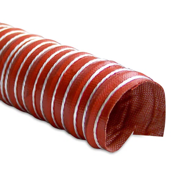 Heat Resistant Silicone Ducting, 2 in x 12 ft