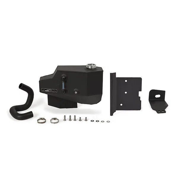 Aluminum Degas Tank, Black, fits Ford 6.4L Powerstroke 2008-2010