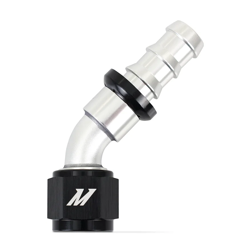 Push-Lock Fitting, -10AN, 45-Degree