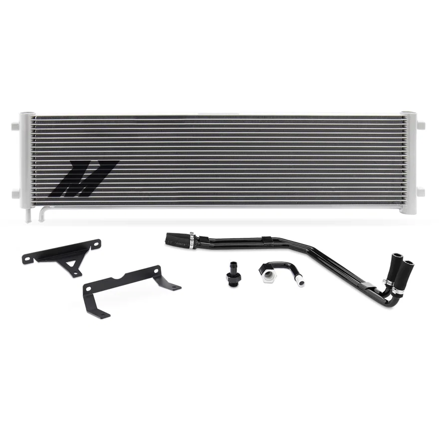 Transmission Cooler, Silver, fits Ford 6.7L Powerstroke 2017-2019