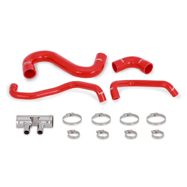 Silicone Lower Radiator Hose, Red, fits Ford Mustang GT 2015-2017