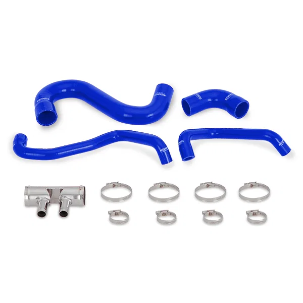Silicone Lower Radiator Hose, Blue, fits Ford Mustang GT 2015-2017