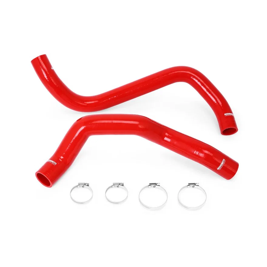 Silicone Radiator Hose Kit, Red, fits Ford Mustang 3.8L V6 2001-2004