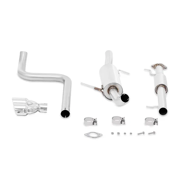 Cat-Back Exhaust, Polished, Resonated, fits Ford Fiesta ST 2014-2019