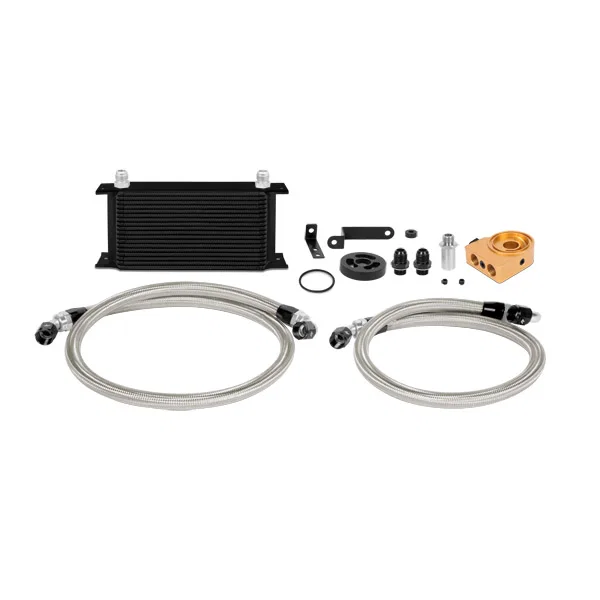 Oil Cooler Kit, Black, Thermostatic, fits Subaru WRX 2008-2014