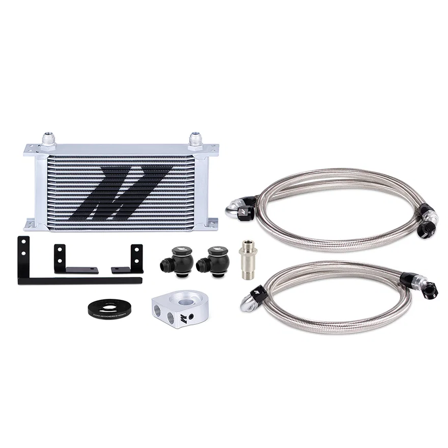 Oil Cooler Kit, Silver, fits Mazda Miata 2019+