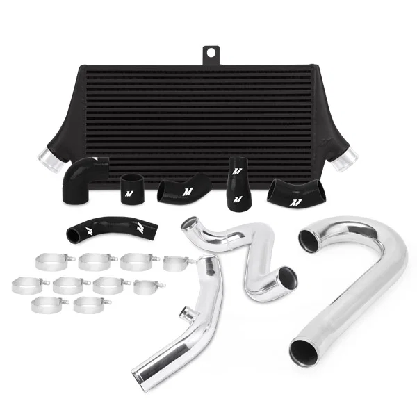 Intercooler Kit, Black/Silver, Race, fits Mitsubishi Lancer Evo 7/8/9 2001-2007