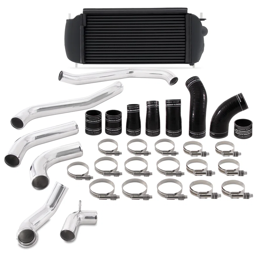 Intercooler Kit, Black/Polished, fits Ford F-150 3.5L EcoBoost 2017-2020