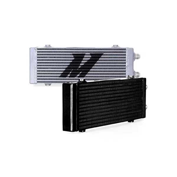 MMOC-DP-MSL Universal Oil Cooler, Dual Pass Bar and Plate, Silver, Medium