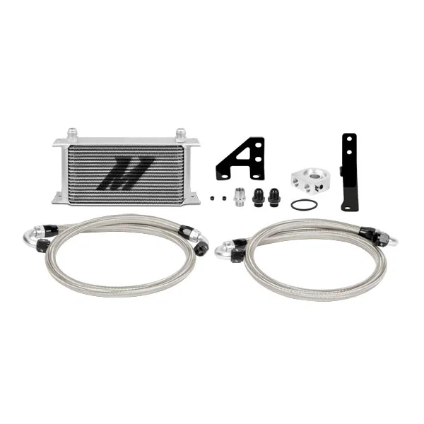 Oil Cooler Kit, Silver, fits Subaru WRX STI 2015-2021