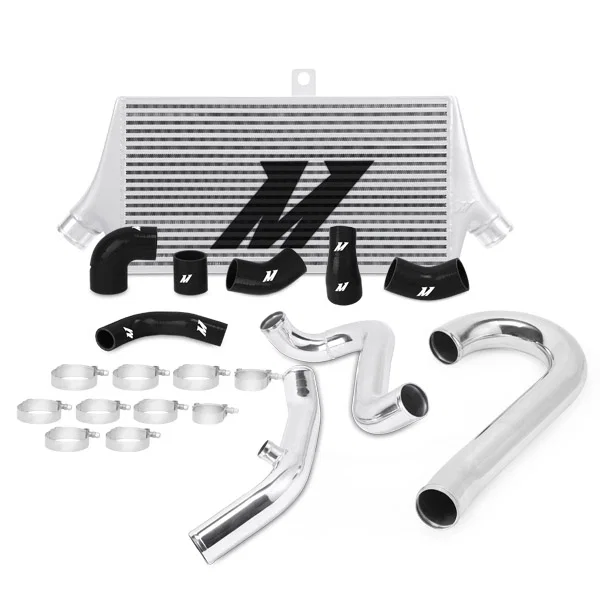 Intercooler Kit, Silver/Silver, Race, fits Mitsubishi Lancer Evo 7/8/9 2001-2007