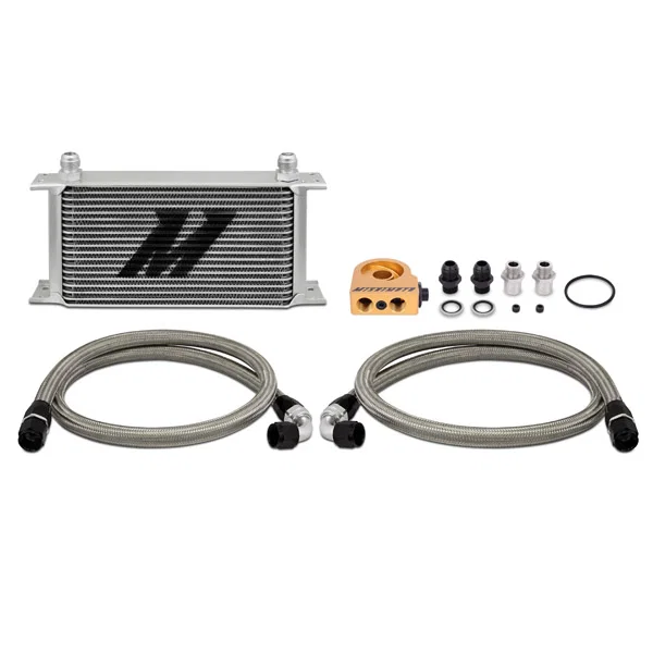 MMOC-ULT Universal Oil Cooler 19-Row, Silver, Thermostatic, Kit