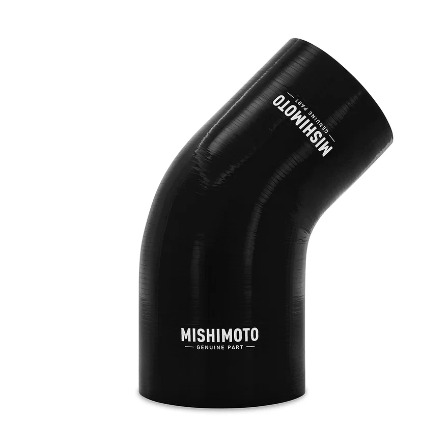 45-Degree Transition Coupler, Black, Silicone, 3.00in to 3.75in