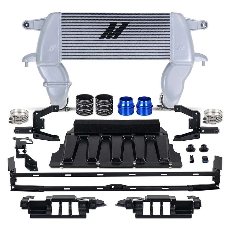 Front Intercooler, Silver, High-Mount, fits Ford Bronco 2.3L/2.7L 2021+