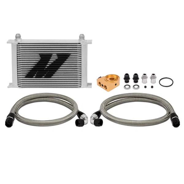 MMOC-UHT Universal Oil Cooler, 25-Row, Silver, Thermostatic, Kit
