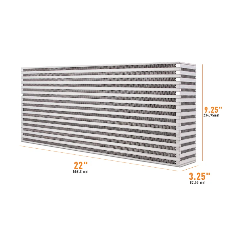 Universal Air-to-Air Race Intercooler Core 22 in x 9.25in x 3.25in