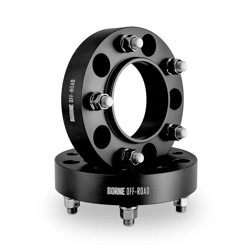 Borne Off-Road BNWS-010-320BK Wheel Spacers, Black, 5x150, 110.1 Center Bore, M14x1.5, 1.25in