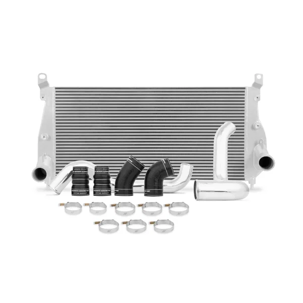 Intercooler Kit, Silver/Polished, fits Chevrolet/GMC 6.6L Duramax 2002-2004.5