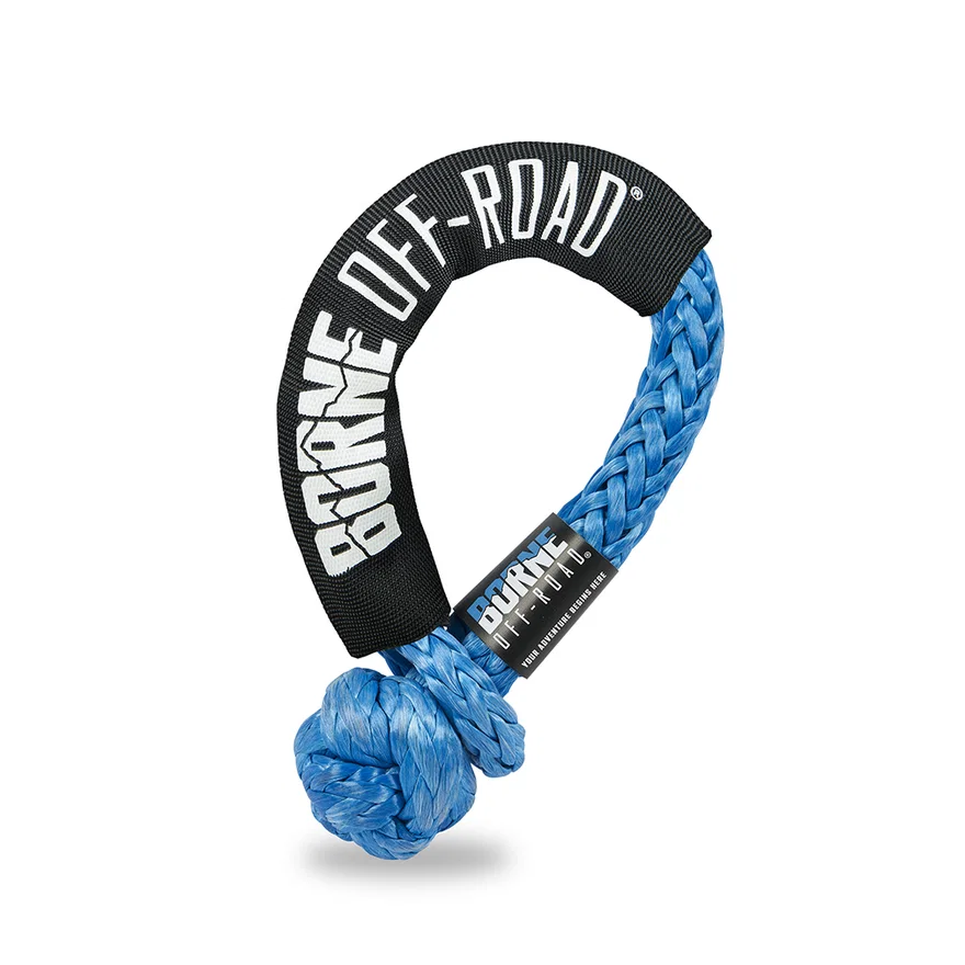 Borne Off-Road BNSS-716-BL Soft Shackle, Blue, 7/16 in