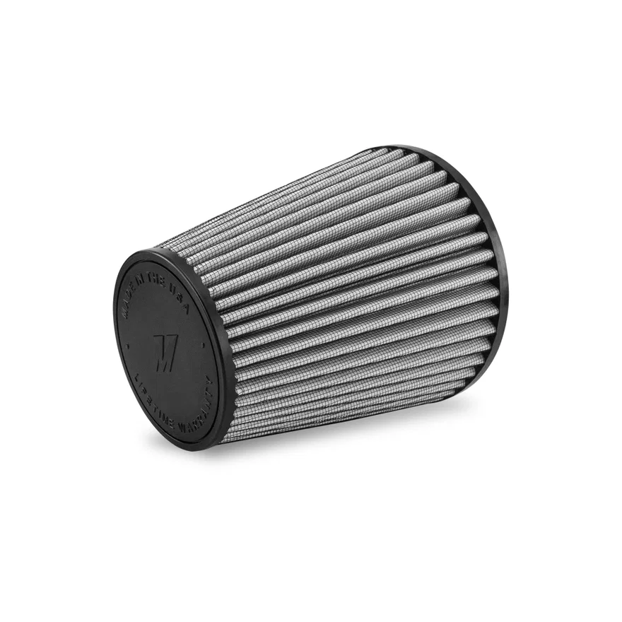 Performance Air Filter, 4.50in Inlet, 7.8in Filter Length, Dry Washable