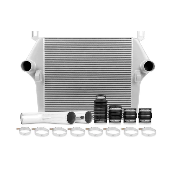 Intercooler Kit, Silver/Polished, fits Dodge 6.7L Cummins 2007.5-2009