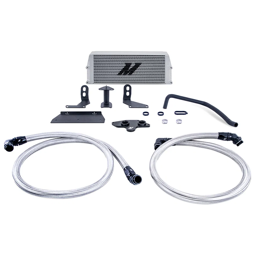 Oil Cooler Kit, Silver, fits Ford 6.7L Powerstroke 2011-2019