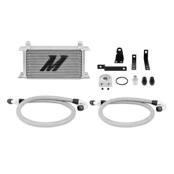 Oil Cooler Kit, Silver, fits Honda S2000 2000-2009