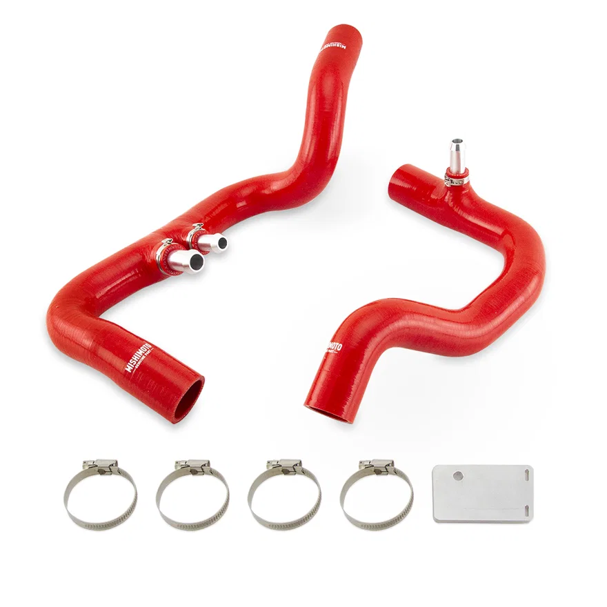 Silicone Coolant Hose Kit, Red, fits Jeep Wrangler JL 3.6L W/ Auto Trans 2018+