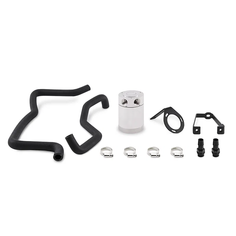 Baffled Oil Catch Can, Polished, PCV Side, fits Dodge Charger 5.7L 2015-2023