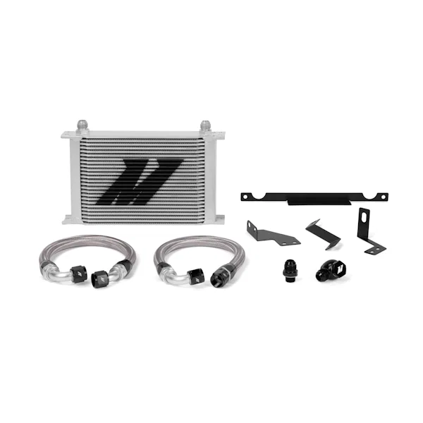 Oil Cooler Kit, Silver, fits Mitsubishi Lancer Evolution 7/8/9 2001-2007