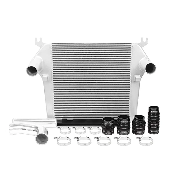 Intercooler Kit, Silver/Polished, fits Dodge 6.7L Cummins 2010-2012